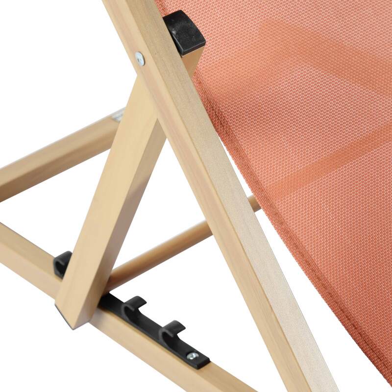 Set mit 2 Liegestühlen aus Aluminium, 4-fach neigbar (6/7)