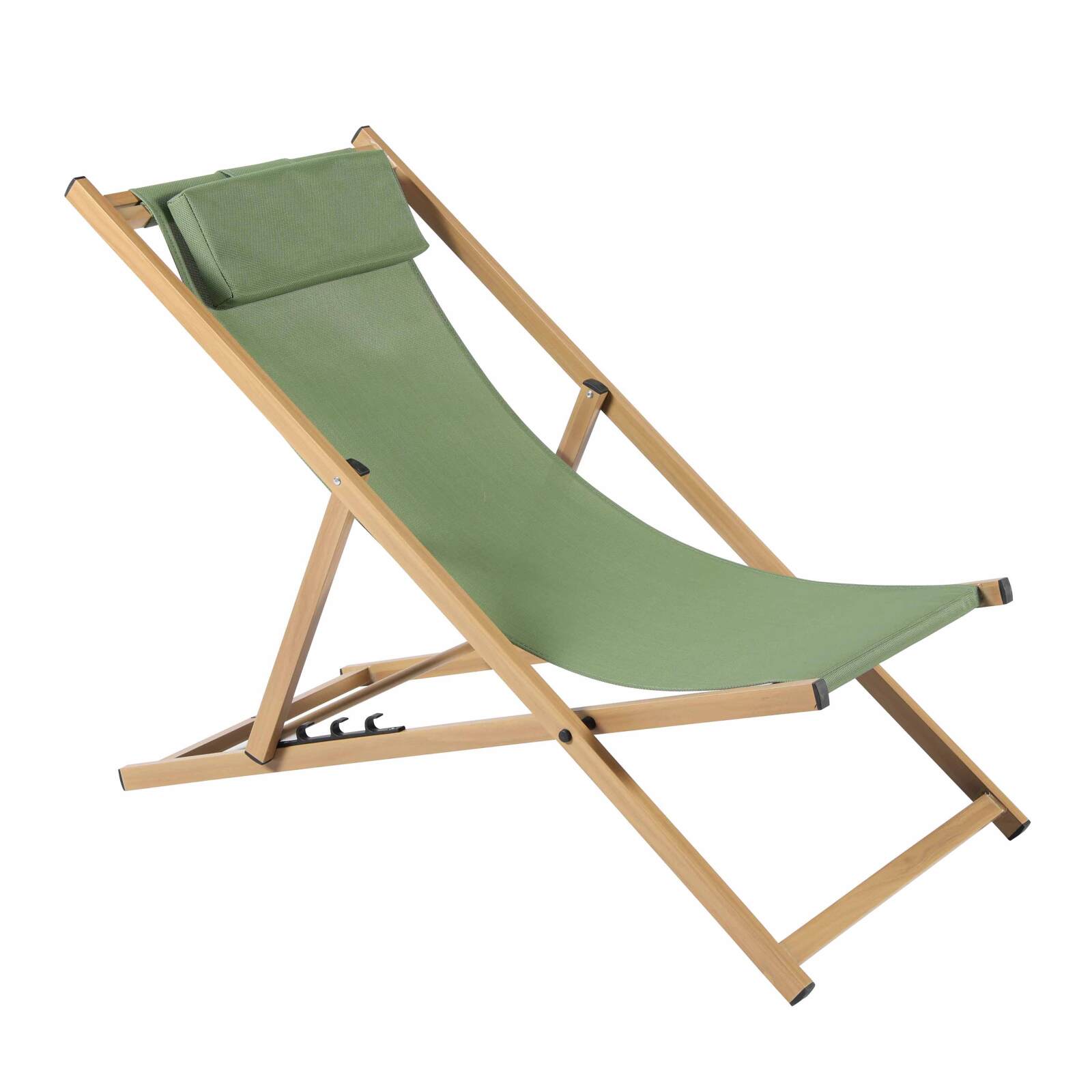 Set mit 2 Liegestühlen aus Aluminium, 4-fach neigbar