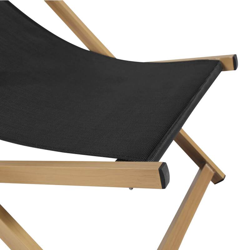 Set mit 2 Liegestühlen aus Aluminium, 4-fach neigbar