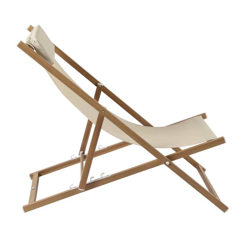 Set mit 2 Liegestühlen aus Aluminium, 4-fach neigbar (3/7)