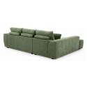 Ecksofa mit Chaiselongue links aus geripptem 3-Sitzer-Polyester