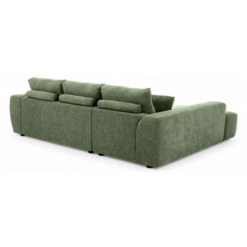 Ecksofa mit Chaiselongue links aus geripptem 3-Sitzer-Polyester (2/7)