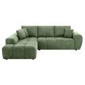 Ecksofa mit Chaiselongue links aus geripptem 3-Sitzer-Polyester