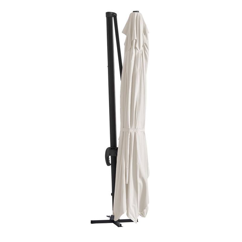 Ampelschirm kippbar(4 x 3 m) und 4 beschwerte Platten