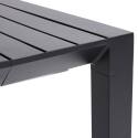 Rechteckiger ausziehbarer Gartentisch (52/260 cm) und 8 Aluminiumstühle