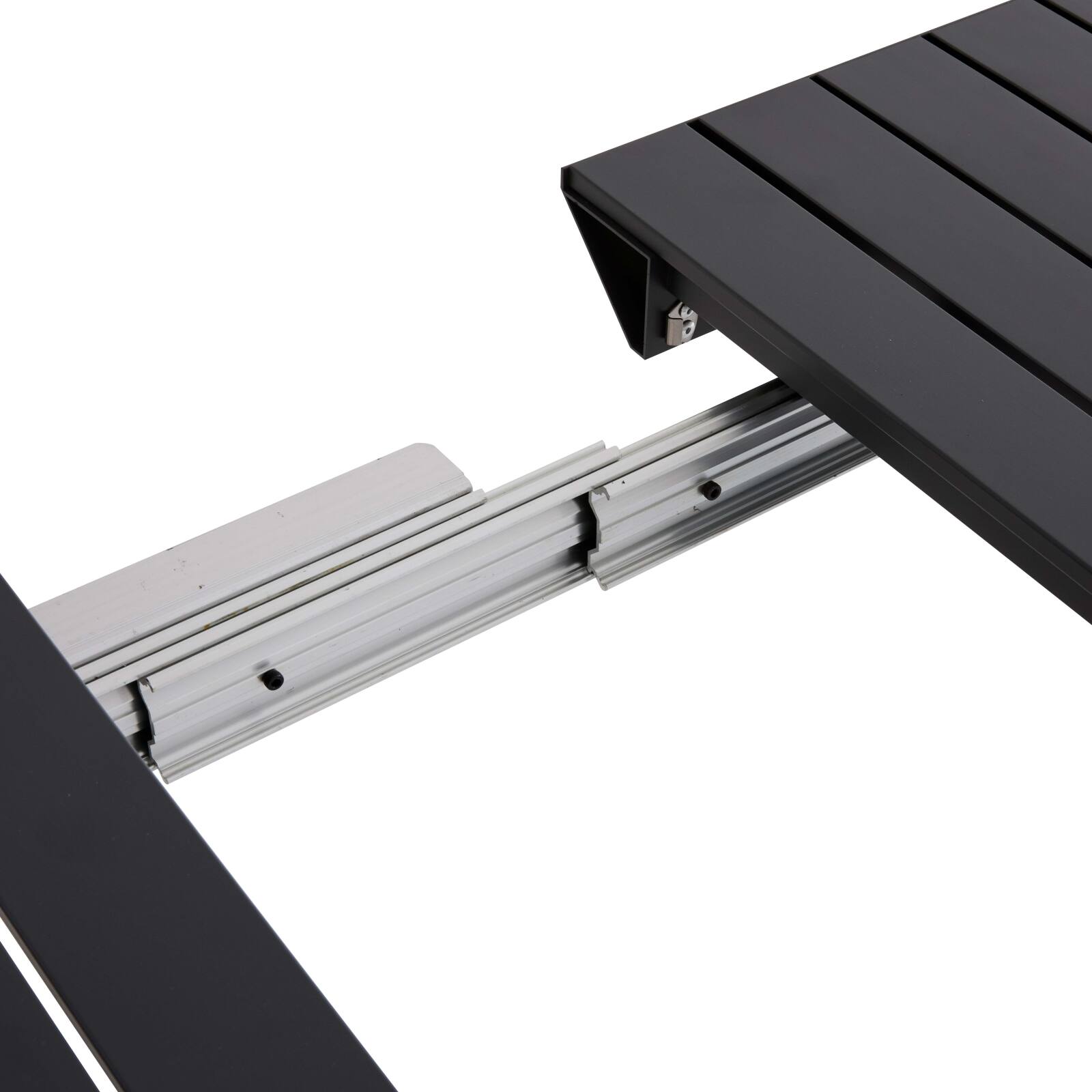 Rechteckiger ausziehbarer Gartentisch (52/260 x 100 x 74 cm) aus Aluminium 