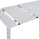 Rechteckiger ausziehbarer Gartentisch (52/260 x 100 x 74 cm) aus Aluminium