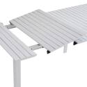 Rechteckiger ausziehbarer Gartentisch (52/260 x 100 x 74 cm) aus Aluminium