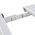 Rechteckiger ausziehbarer Gartentisch (52/260 x 100 x 74 cm) aus Aluminium