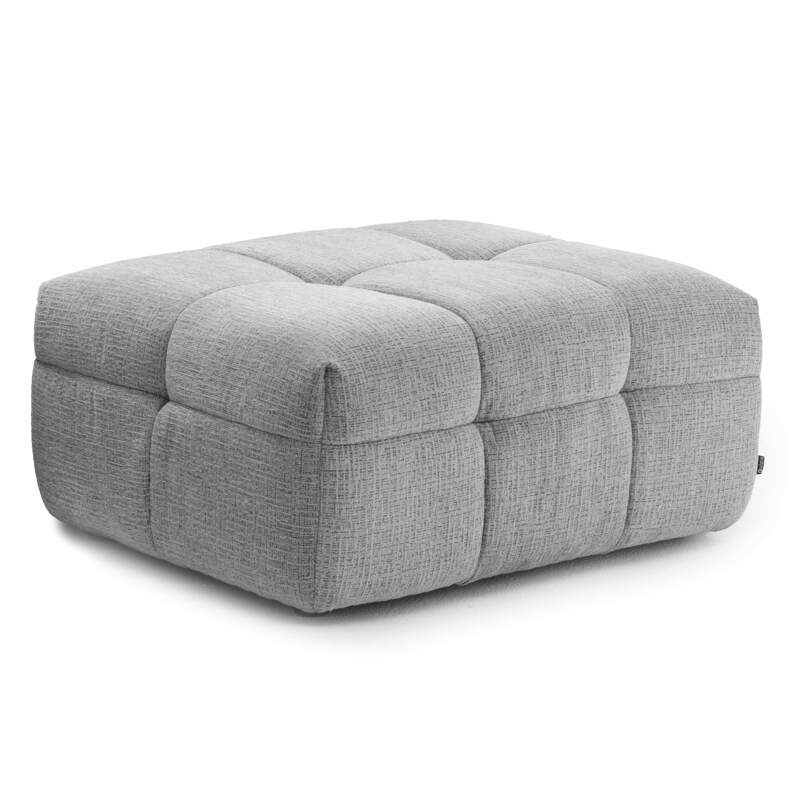 3-Sitzer-Sofa aus Polyester mit Ottomane