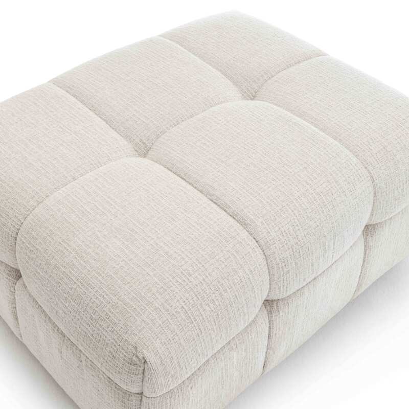 3-Sitzer-Sofa aus Polyester mit Ottomane