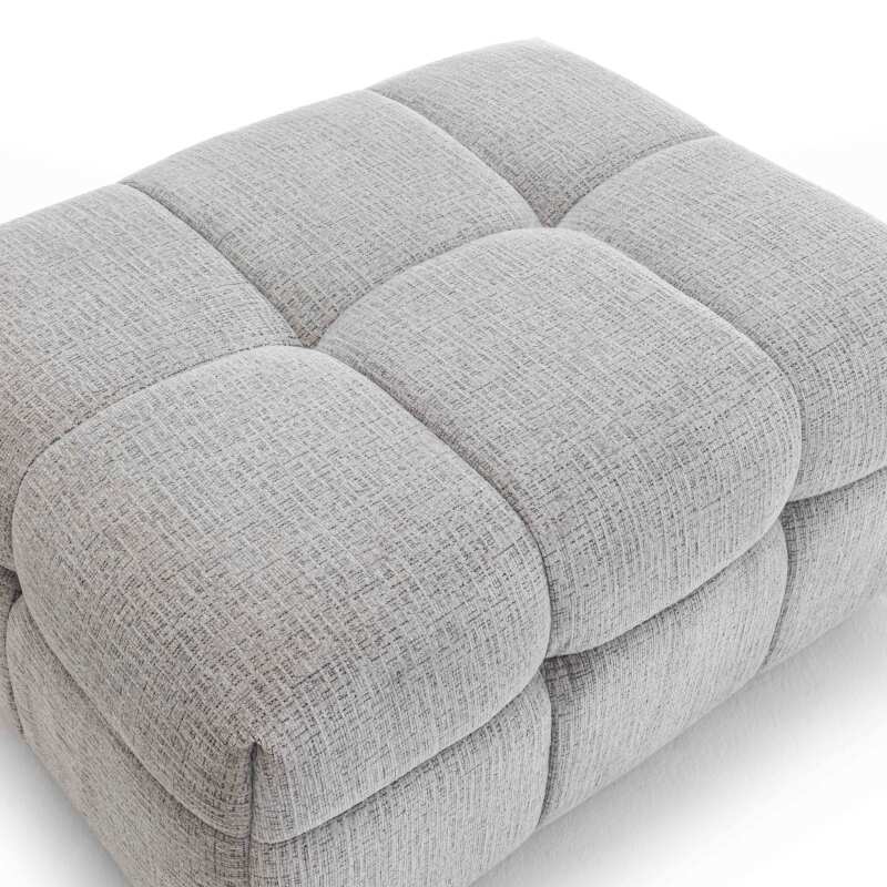 3-Sitzer-Sofa aus Polyester mit Ottomane
