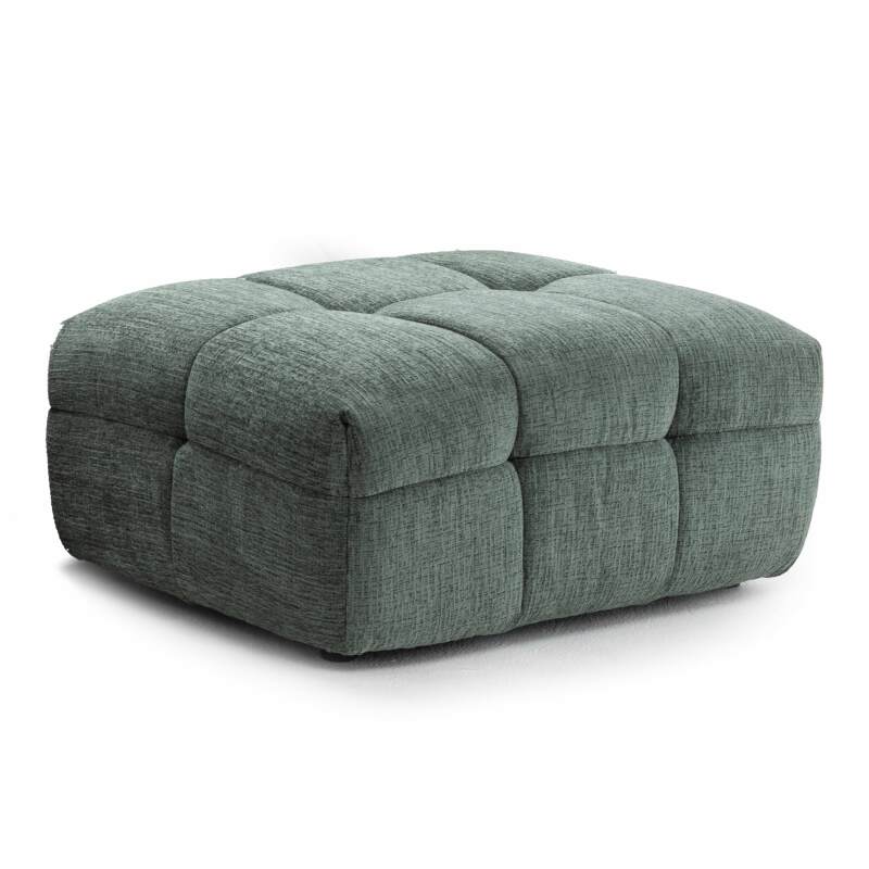 3-Sitzer-Sofa aus Polyester mit Ottomane