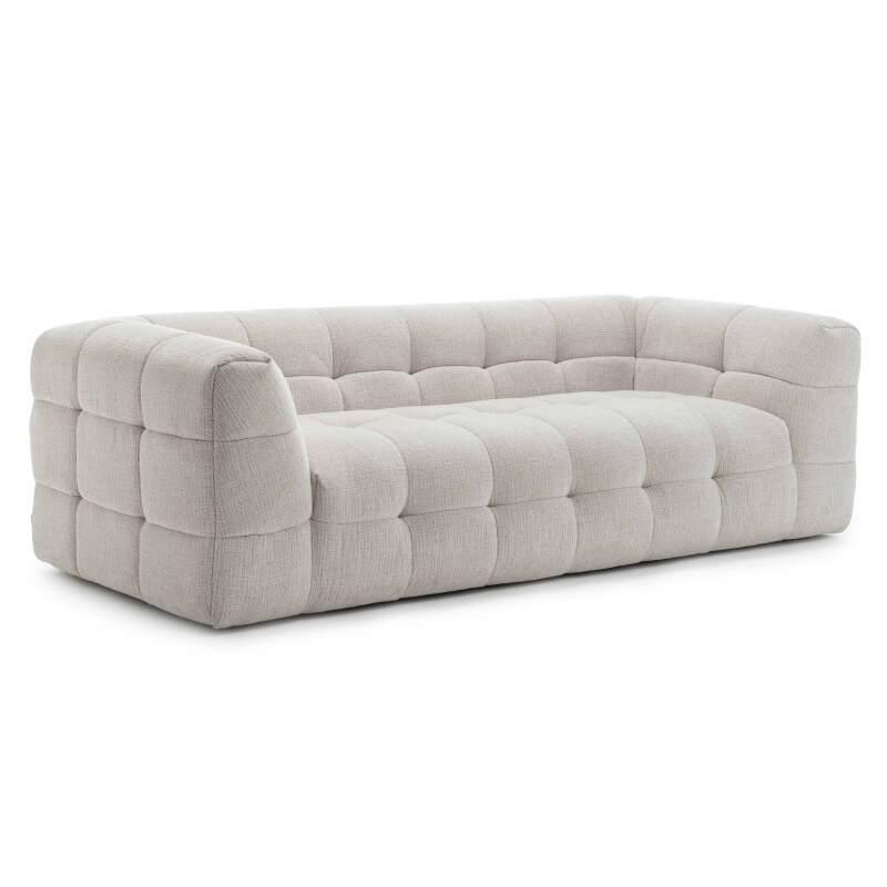 3-Sitzer-Sofa aus Polyester mit Ottomane