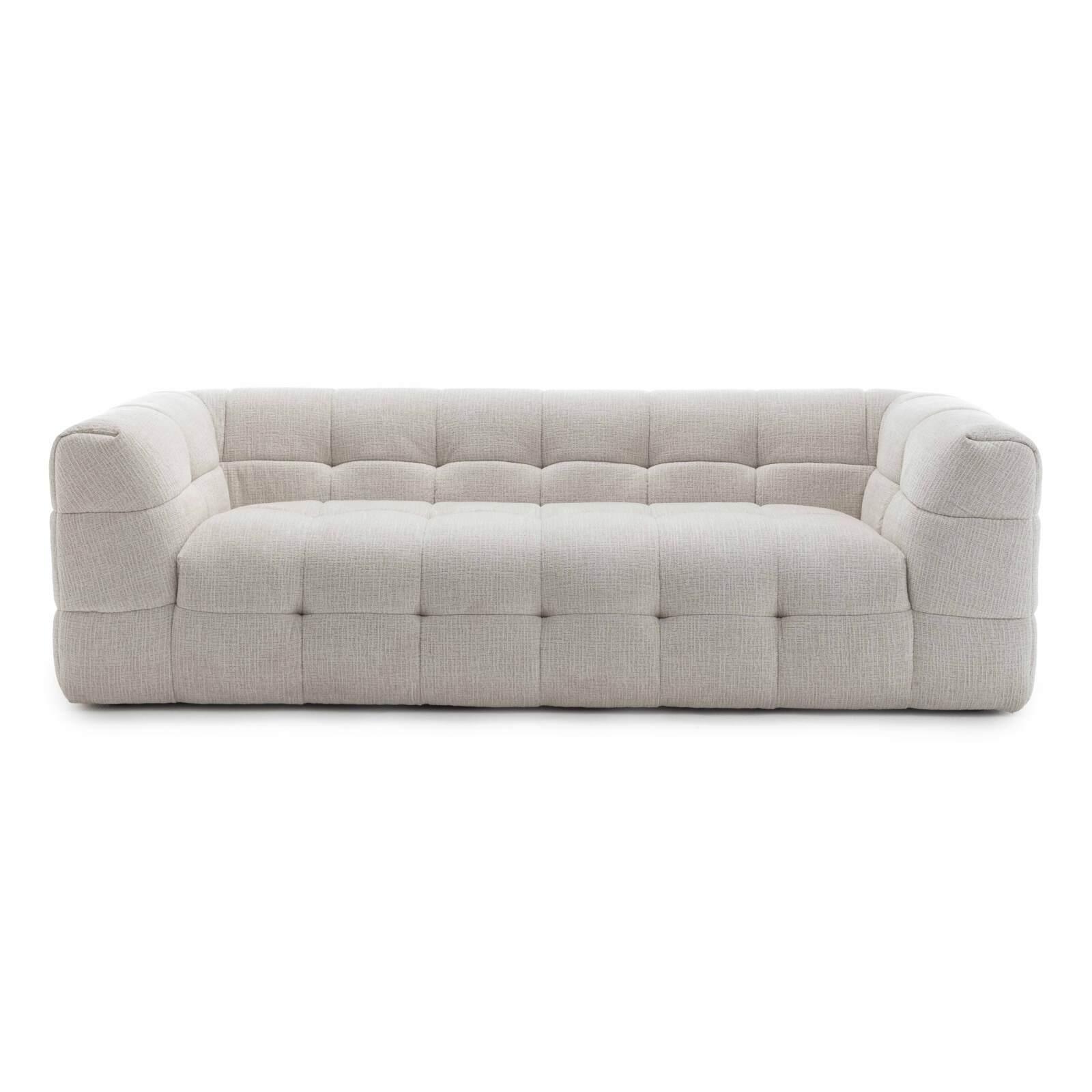 3-Sitzer-Sofa aus Polyester mit Ottomane 