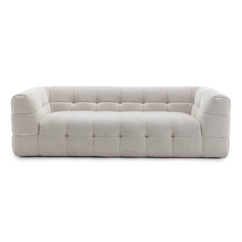 3-Sitzer-Sofa aus Polyester mit Ottomane