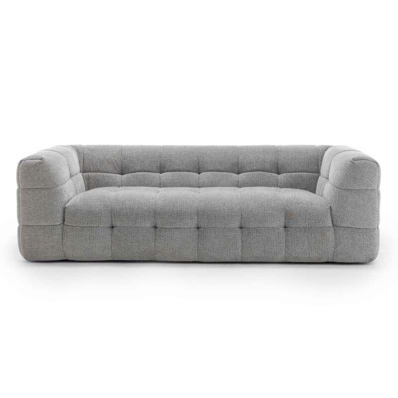 3-Sitzer-Sofa aus Polyester mit Ottomane
