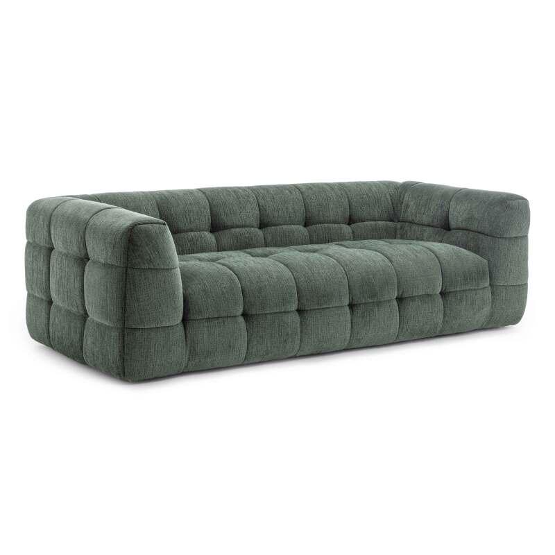 3-Sitzer-Sofa aus Polyester mit Ottomane