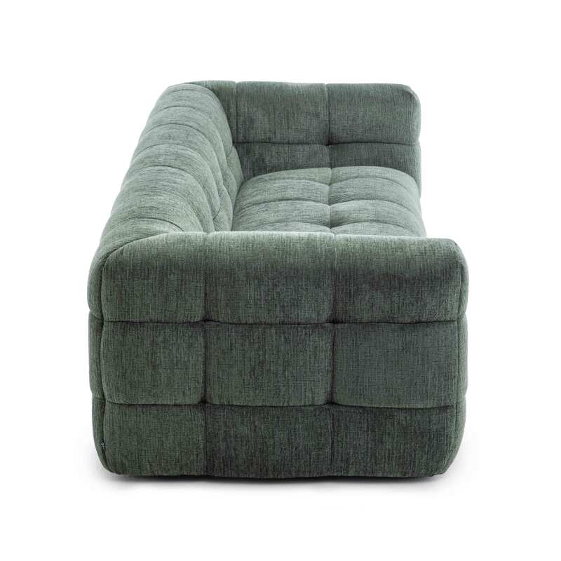 3-Sitzer-Sofa aus Polyester mit Ottomane