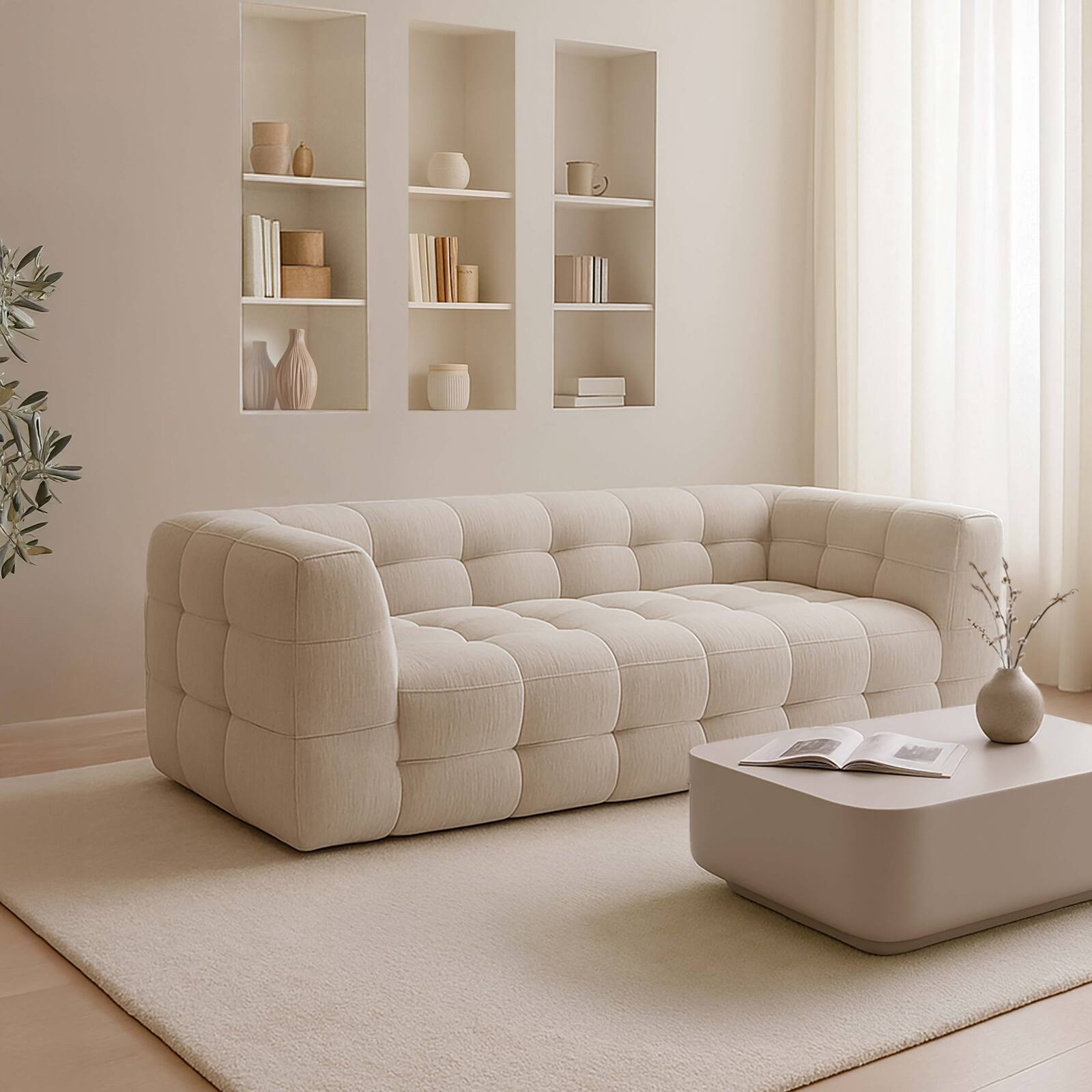 Sofa 3-Sitzplätze Polyester