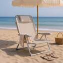 Klappbarer Strandstuhl, 4-fach verstellbar