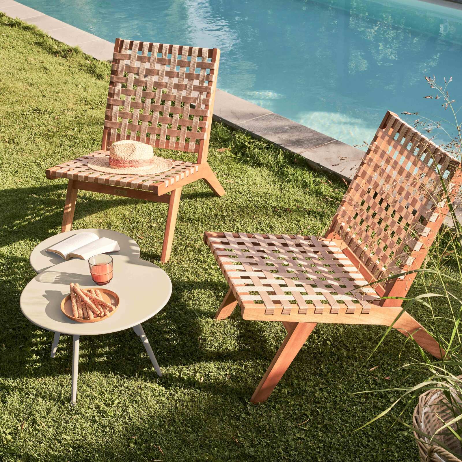 Runder Garten Couchtisch Ø50 x 34 cm