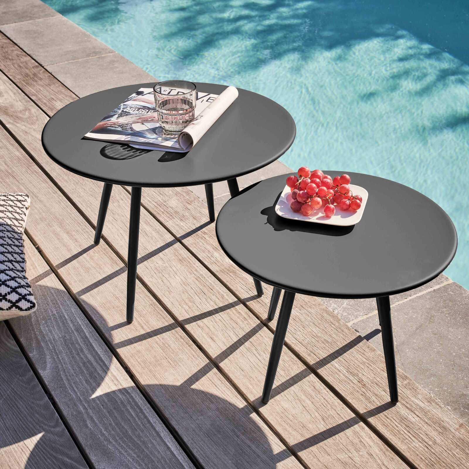 Runder Garten Couchtisch Ø40 x 29,5 cm Runder Garten Couchtisch Ø40 x 29,5 cm