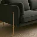 Dreisitzer-Sofa aus FSC®-zertifiziertem Holz und Bouclé-Stoff