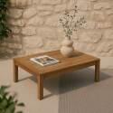 Garten Couchtisch aus FSC®-zertifiziertem Eukalyptusholz, 80 x 60 x 30 cm