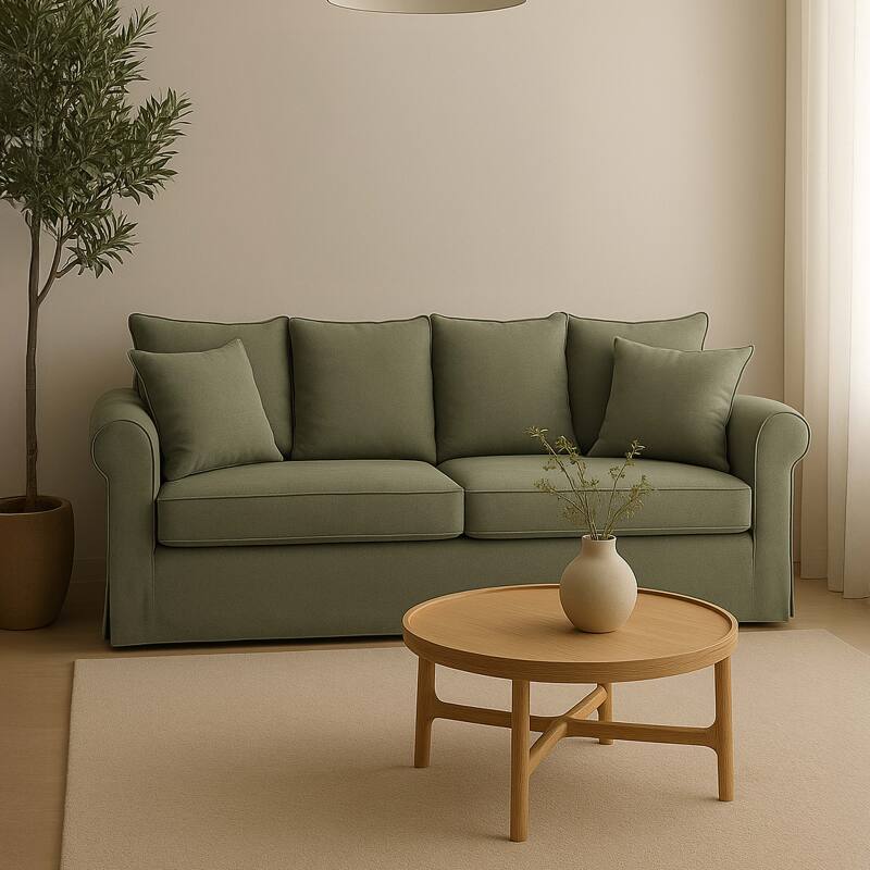 Sofa aus geradem Polyester, 3-Sitzer