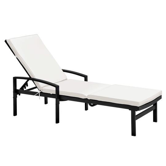 Einfarbige Sonnenliegenmatratze