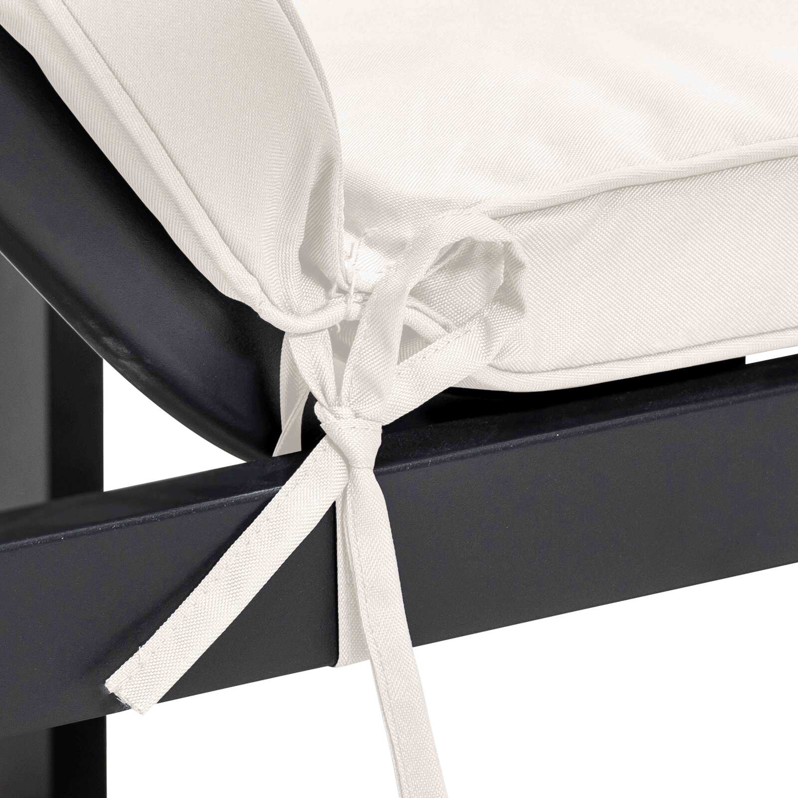 Set aus 2 einfarbigen Liegestuhlkissen 