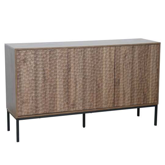 Sideboard in Holzoptik, 3 Türen, 147 cm | Oviala