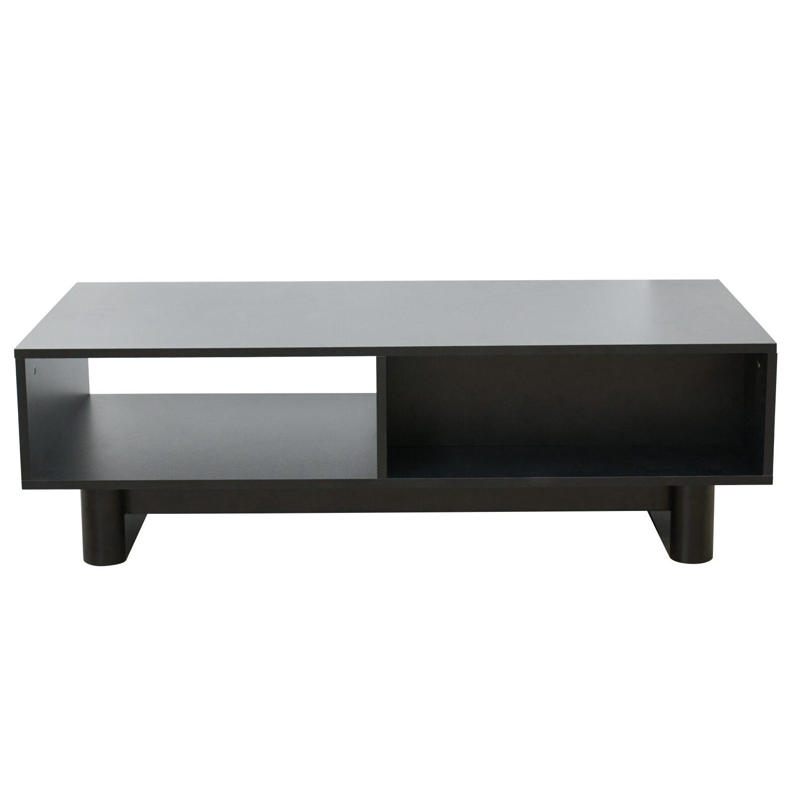 Couchtisch rechteckig, aus Melamin, 120x60x38,5 cm