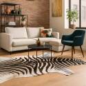 Teppich in Zebra-Optik, 155 x 190 cm