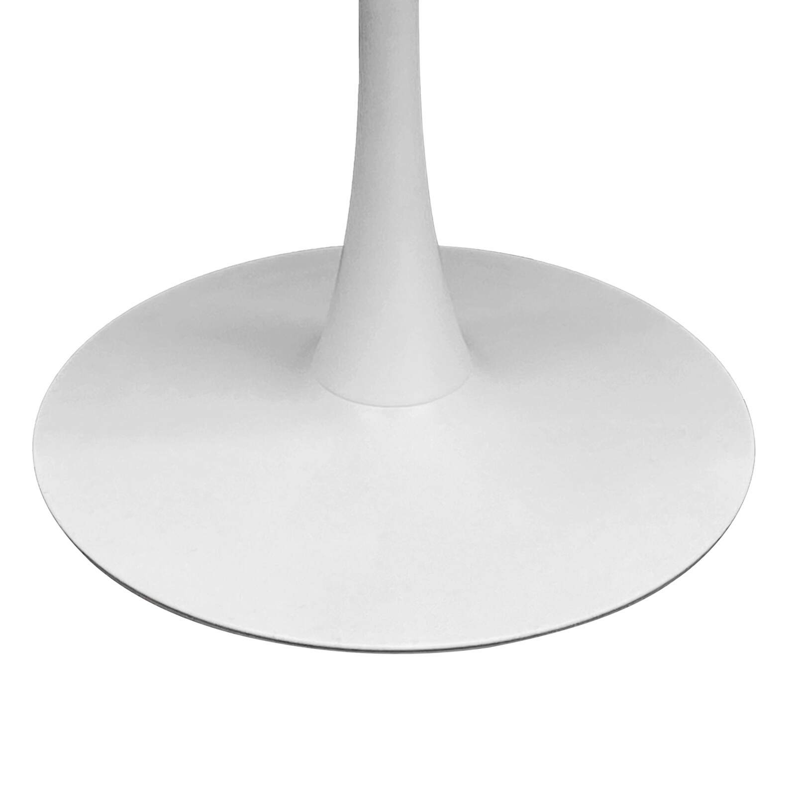 Runder Esstisch aus Melamin und Metall für 4 Personen