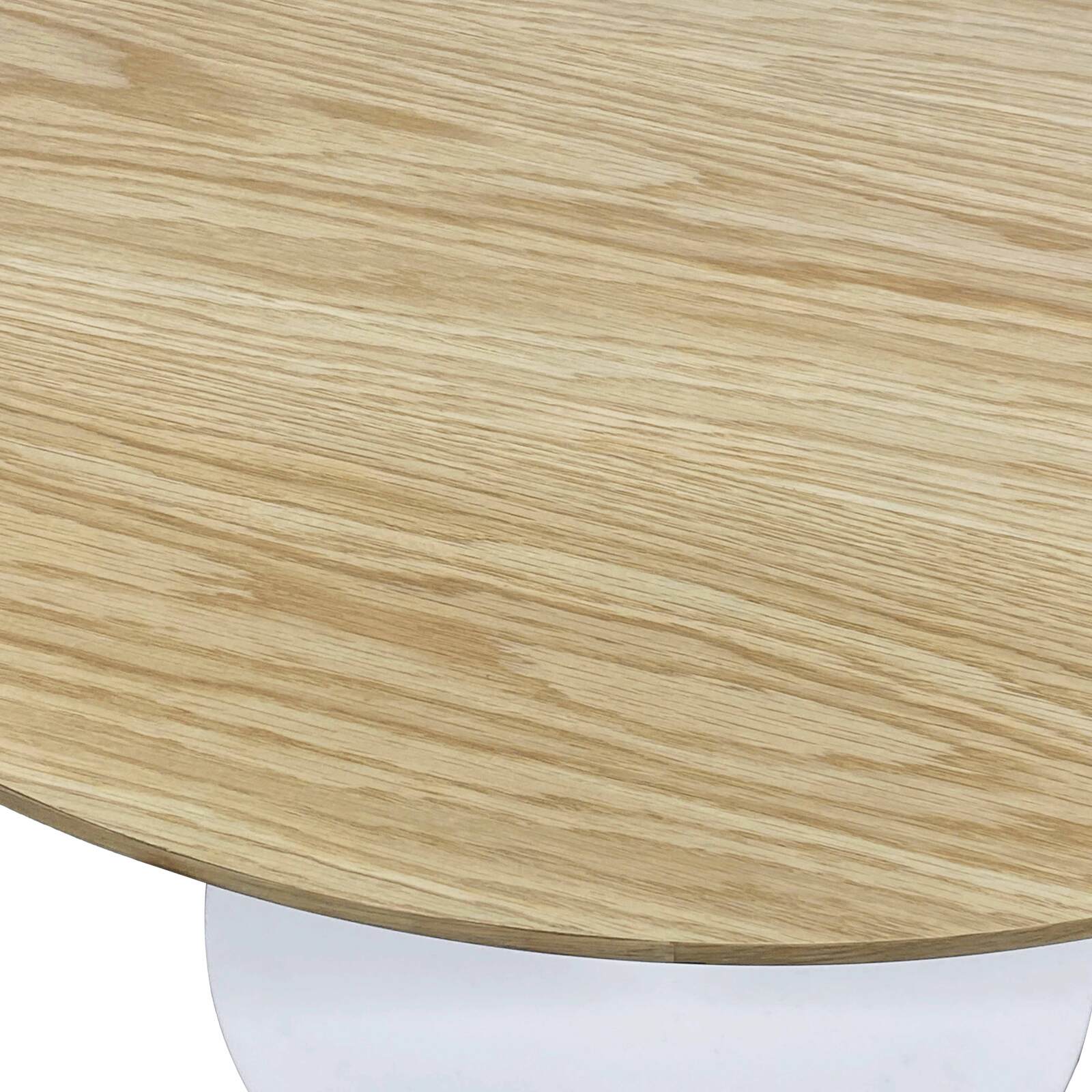 Runder Esstisch aus Melamin und Metall für 4 Personen