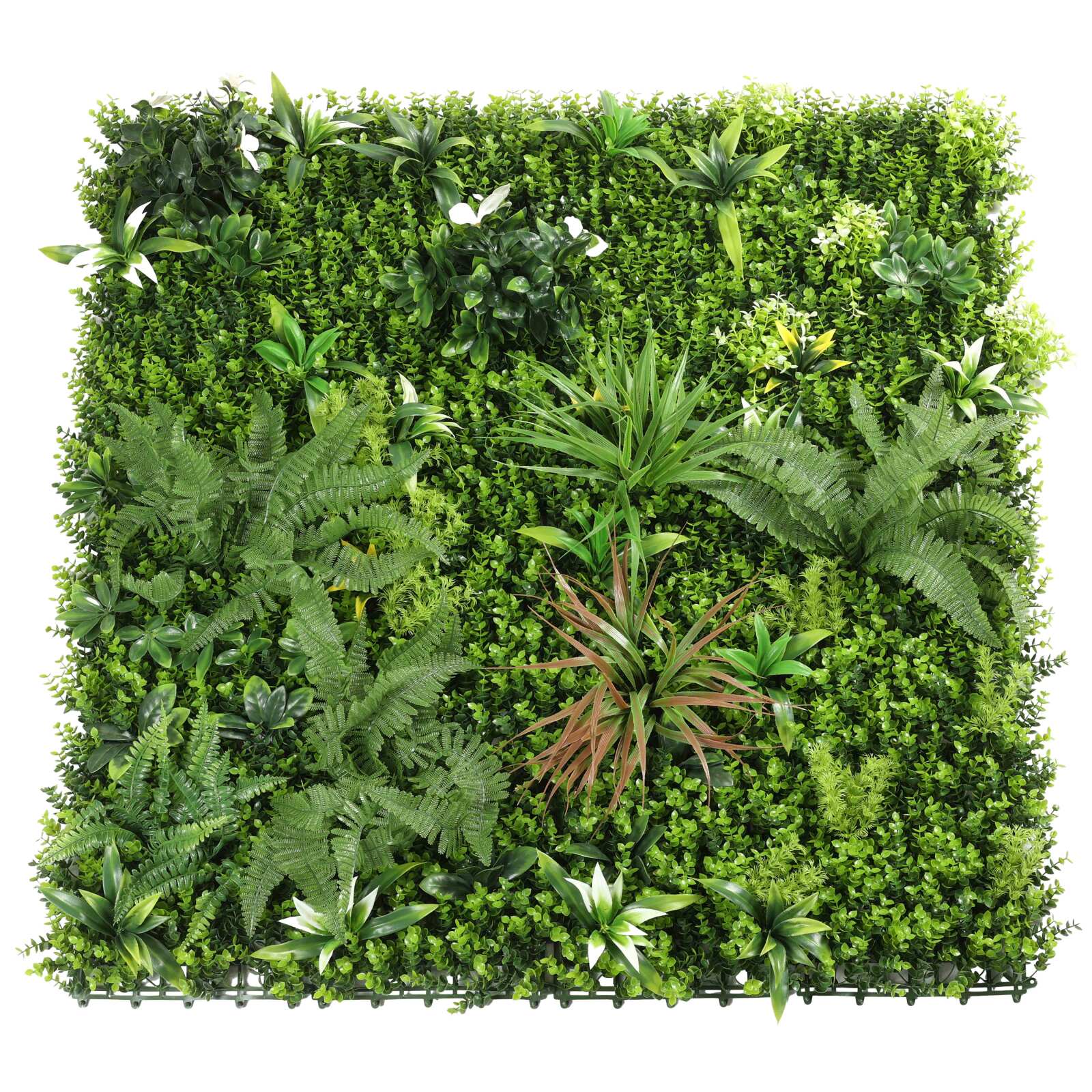 Künstliche grüne Wand aus Polypropylen 100 x 100 cm