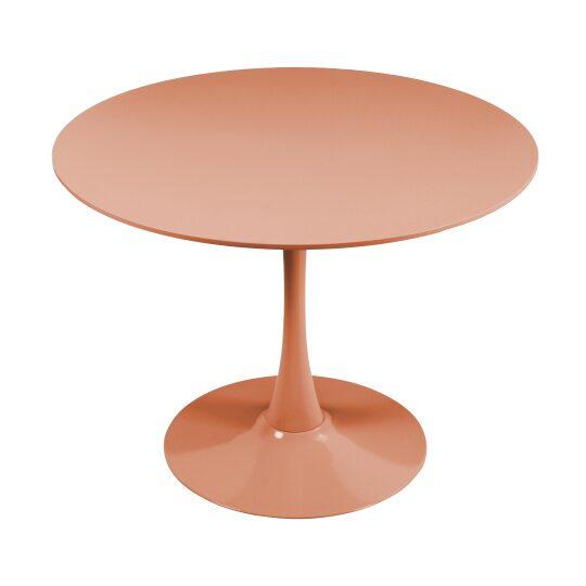 Esstisch rund, aus Melamin und Metall, für 4 Personen