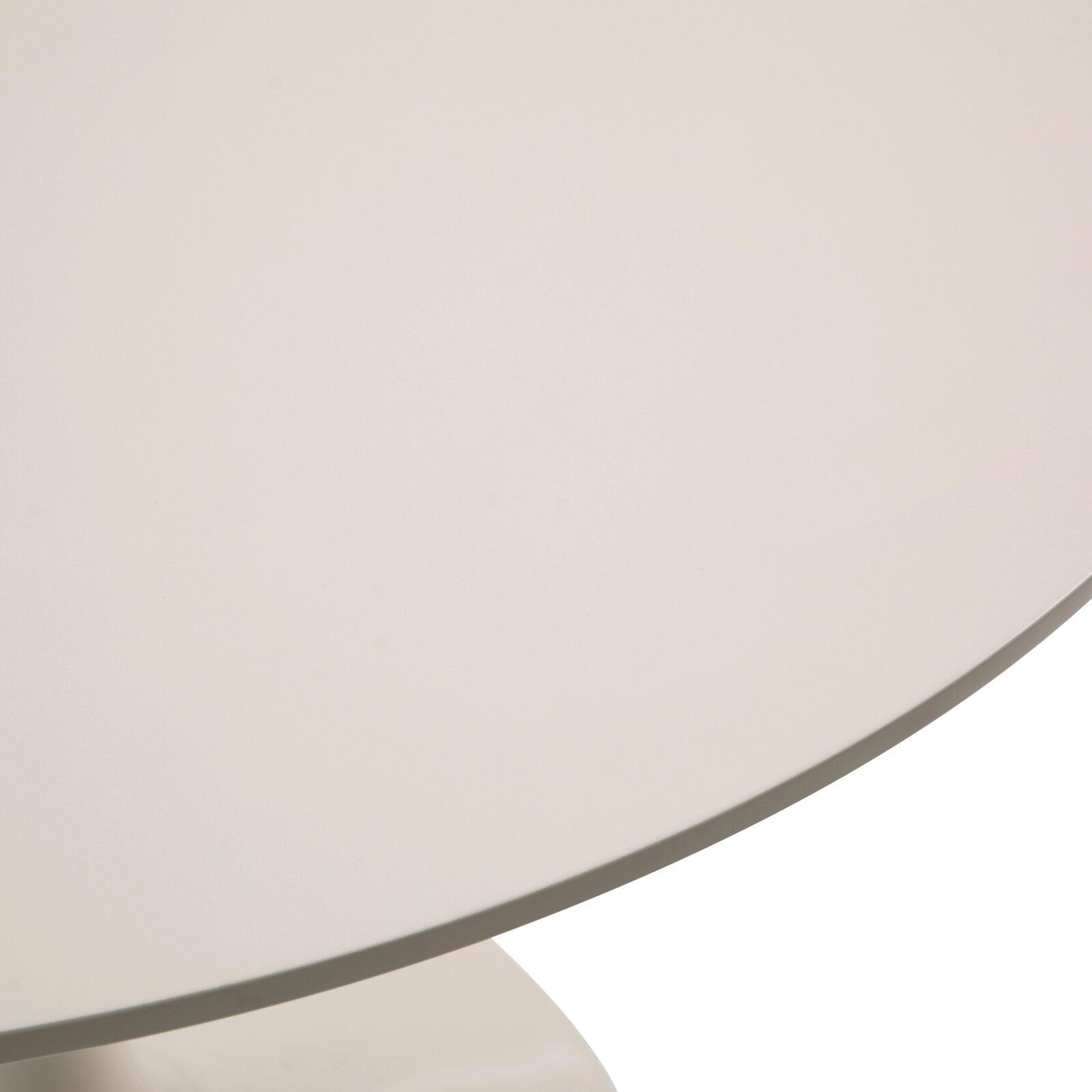 Esstisch rund, aus Melamin und Metall, für 4 Personen 