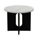 Couchtisch Runder in Marmoroptik Ø50 x 40 cm
