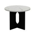Couchtisch Runder in Marmoroptik Ø50 x 40 cm