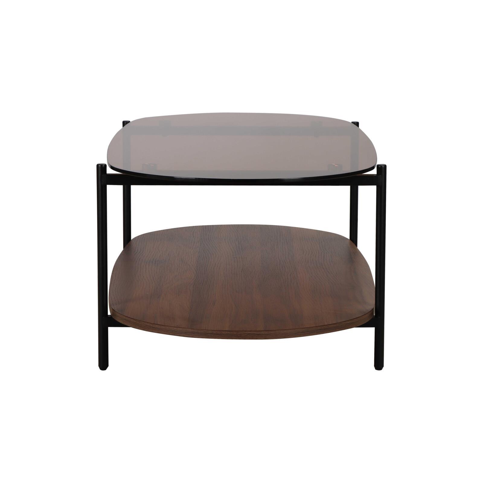 Couchtisch Ovaler aus Glas 120 x 55 x 40 cm