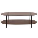 Couchtisch Ovaler aus Glas 120 x 55 x 40 cm