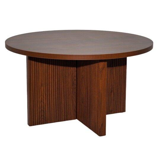 Couchtisch rund, in Holzoptik, Ø80 x 45 cm | Oviala