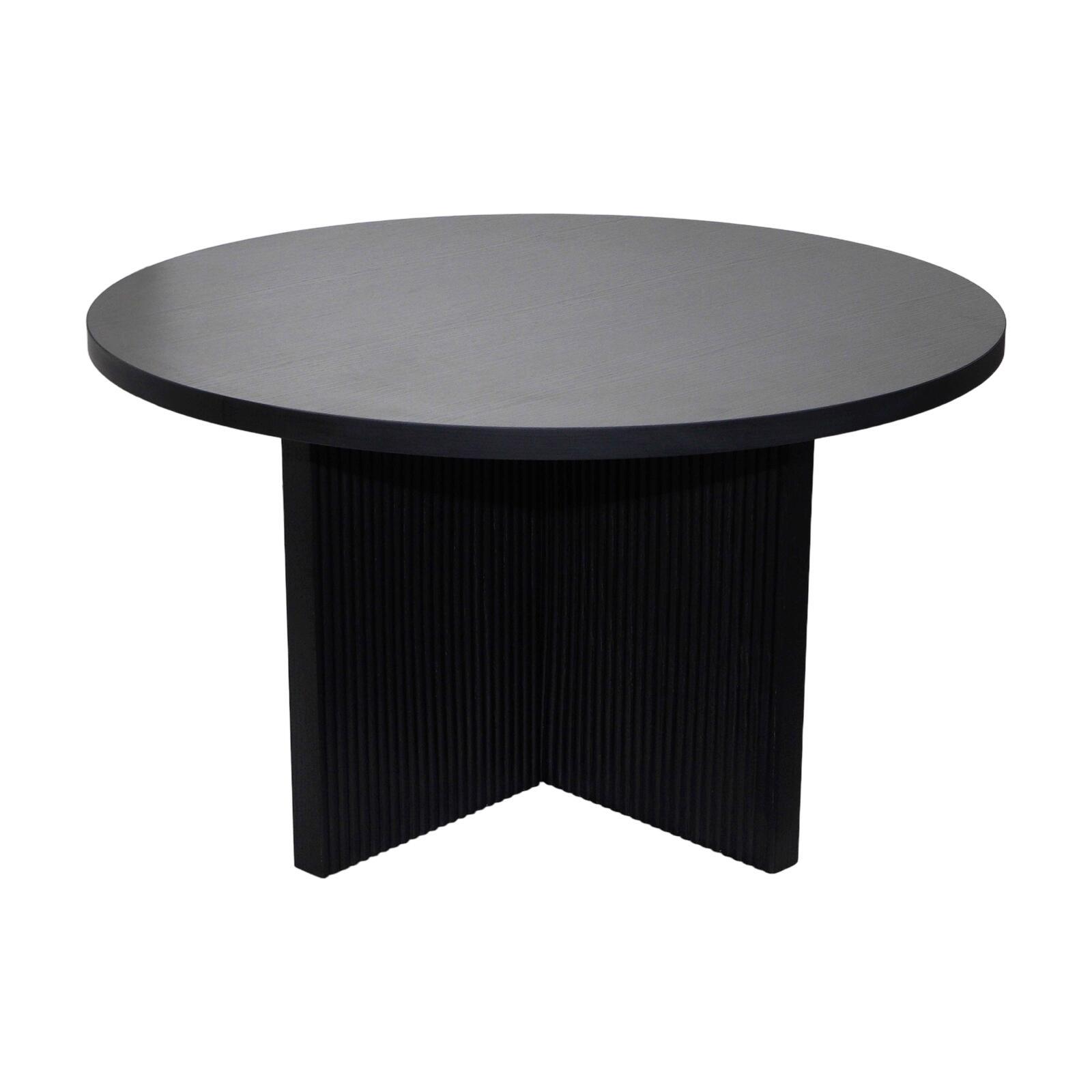 Couchtisch rund, in Holzoptik, Ø80 x 45 cm