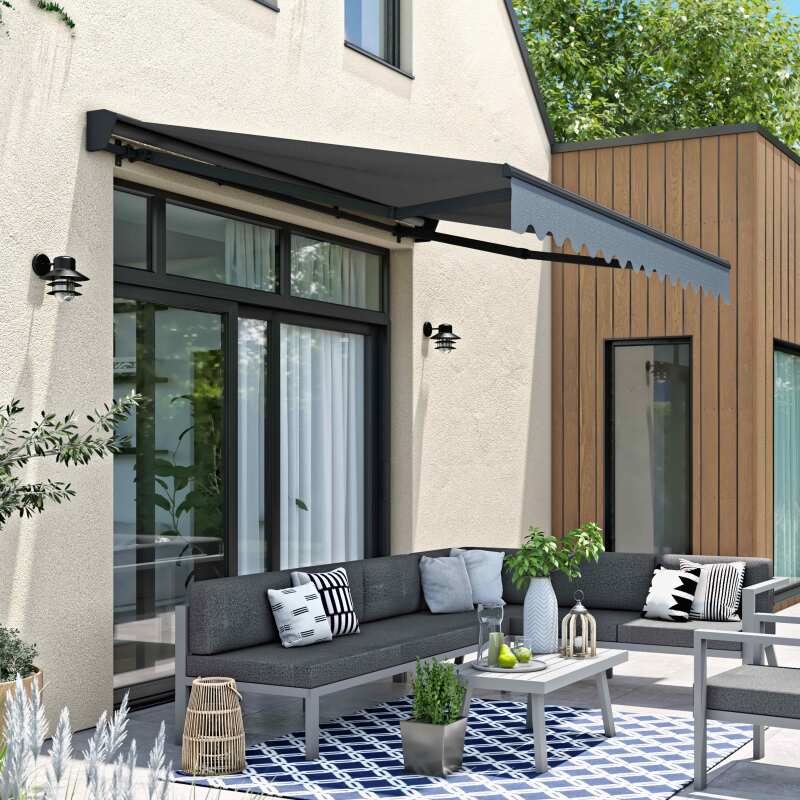 Markise mit halbintegrierter 3 x 2,50 m Kassette 