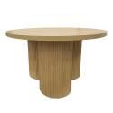 Couchtisch rund, in Holzoptik, Ø80 x 45 cm