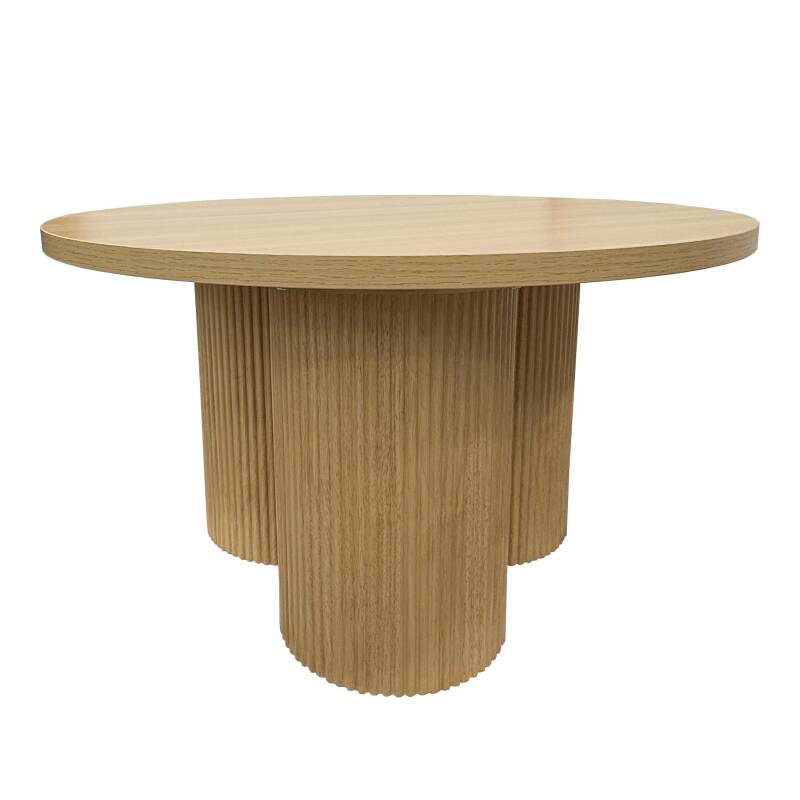 Couchtisch rund, in Holzoptik, Ø80 x 45 cm