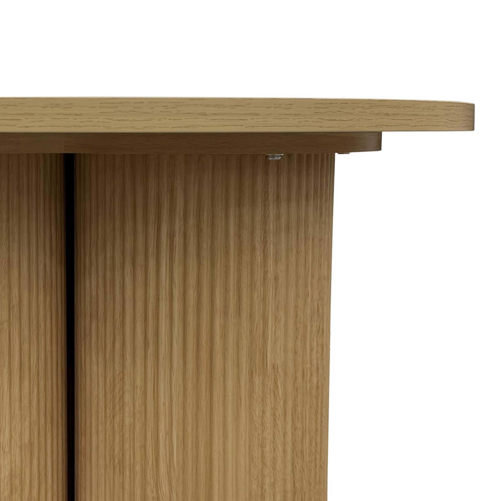 Couchtisch rund, in Holzoptik, Ø80 x 45 cm